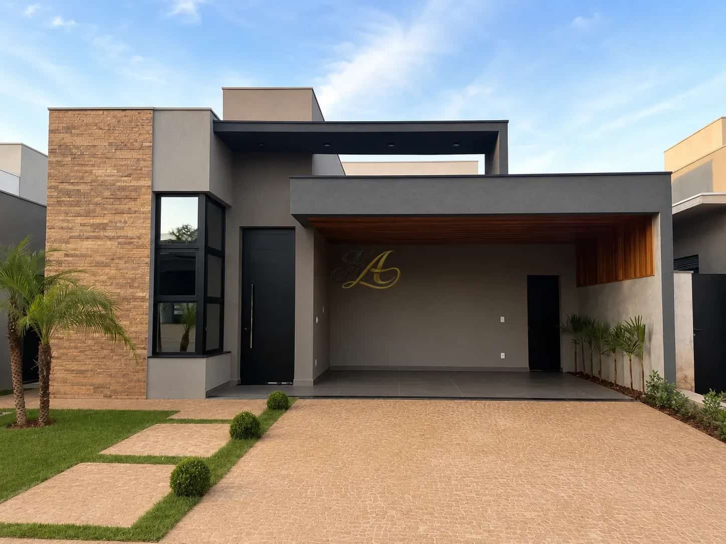 Casa térrea de 189,32 m² com 4 dormitórios, escritório e piscina à venda em condomínio| Vila do Golfe